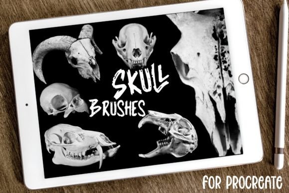 Download 21 Skull Halloween Procreate Brush Stamp - Brush stamp Collection