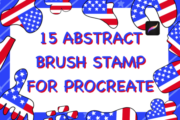 Download 15 ABSTRACT BRUSH STAMP for PROCREATE - Brush stamp Collection