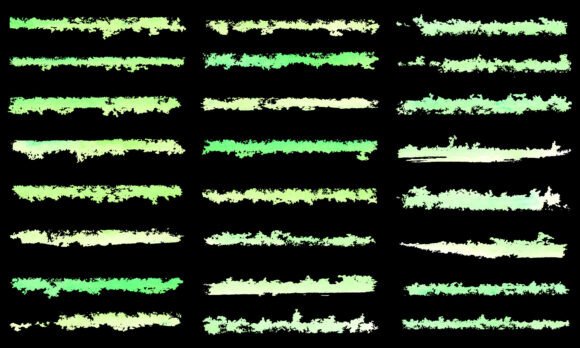 Download Green Textured Brush Strokes Collection - Textured brush Collection
