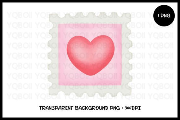 Download Watercolor Love Heart Stamp PNG - Premium Resources