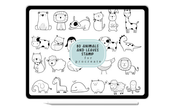 Download Brush Stamp Procreate - Animals Cartoon - Stamp procreate Collection