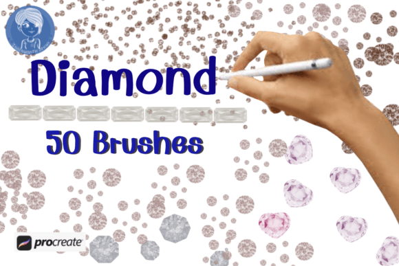 Download Diamond Set Brush Stamp Procreate - Stamp procreate Collection