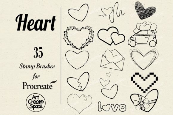 Download Heart Procreate Brushes - Premium Bundle