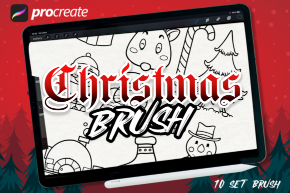 Download Christmas Brush Stamp - Brush stamp Collection