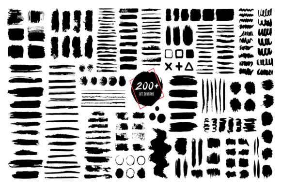 Download Ink Textured Brush Set - Textured brush Collection