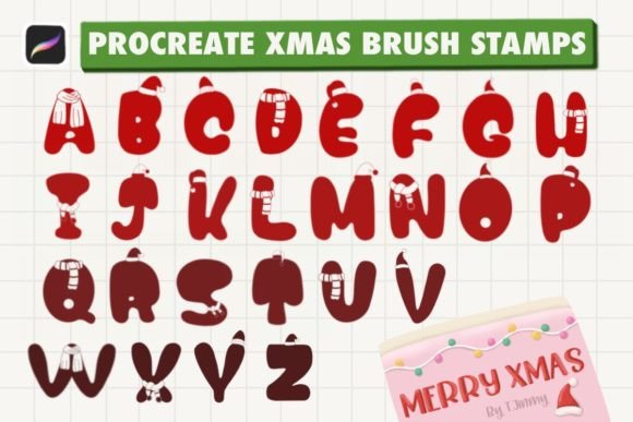 Download Procreate Xmas Brush Stamps - Brush stamp Collection