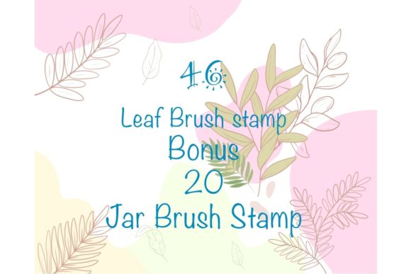 Download Procreate Brush Stamp Leaf and Bottles - Brush stamp Collection