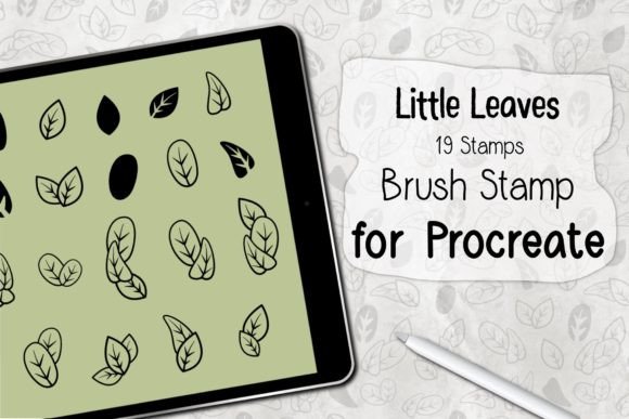 Download ‪Little Leaves Procreate Brush Stamp‬ - Brush stamp Collection