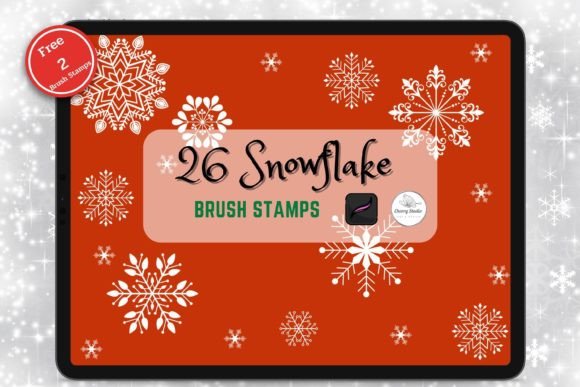 Download Snowflake Brush Stamp Procreate - Stamp procreate Collection